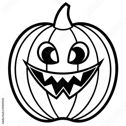 Halloween line art vector