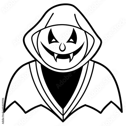 Halloween line art vector