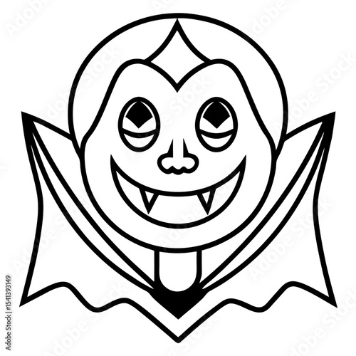Halloween line art vector