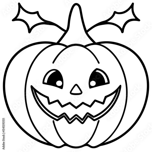 Halloween line art vector