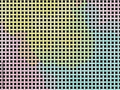 格子文様⑤　グラデーション　背景色　黒