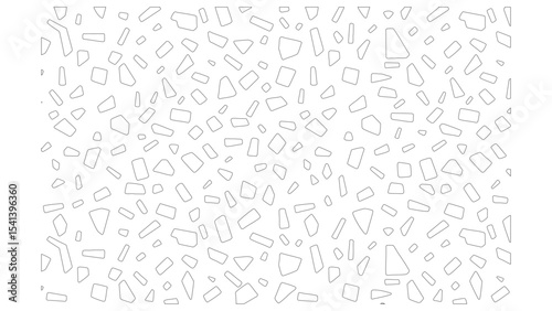 Geometric broken tiles pattern in clean design