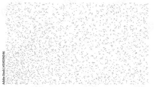 Abstract scattered tiny shapes with a random layout