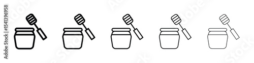 Honey pot icon for mobile concept and web design.