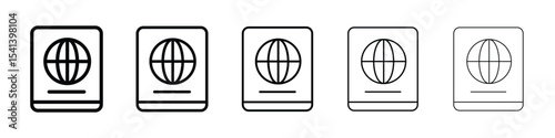 Immigration icon for mobile concept and web design.