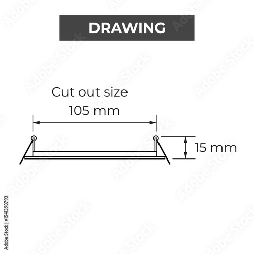 Drawing LED Slim Round Recessed Downlight