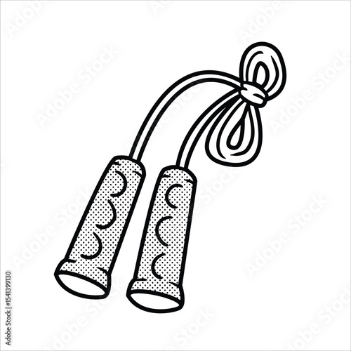 Lineart Skipping Rope Icon Minimalist Lineart Style