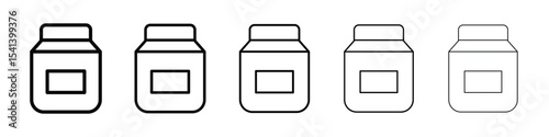 Jar icon for mobile concept and web design.