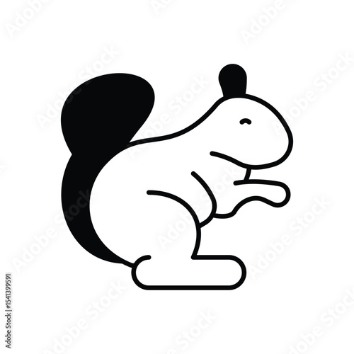 Squirrel  Icon vector