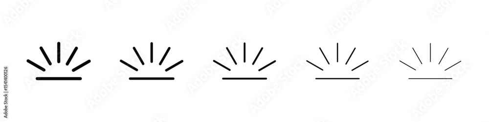 Fototapeta premium Keyboard brightness icon for mobile concept and web design.