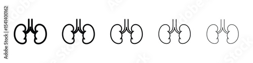 Kidney icon for mobile concept and web design.
