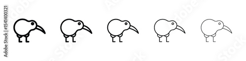 Kiwi bird icon for mobile concept and web design.