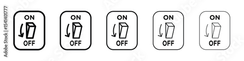 Light switch off icon for mobile concept and web design.