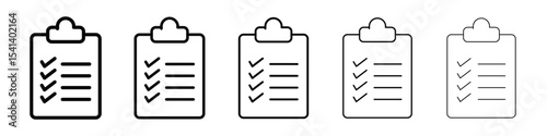 List check icon for mobile concept and web design.