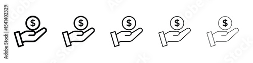 loan icon for mobile concept and web design.