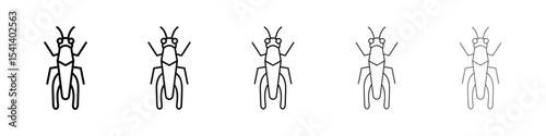 Locust icon for mobile concept and web design.