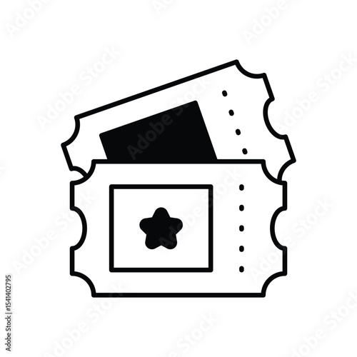 Ticket  Icon vector