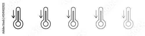 Low Temperature icon for mobile concept and web design.