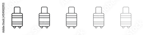 Luggage icon for mobile concept and web design.