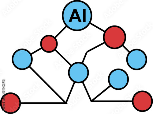 Tech Web Structure Diagram Vector in Flat Modern Style