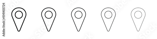 Map marker icon for mobile concept and web design.
