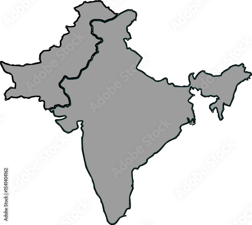 map of india and pakistan in grey color
, map of pakistan and india