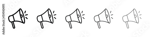 Megaphone icon for mobile concept and web design.
