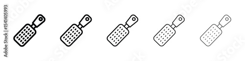 Microplane grater icon for mobile concept and web design.