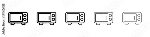 Microwave icon for mobile concept and web design.