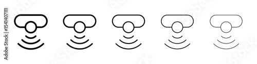 Motion sensor icon for mobile concept and web design.