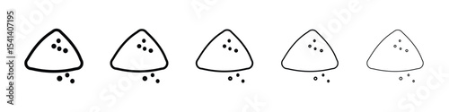 Mound icon for mobile concept and web design.