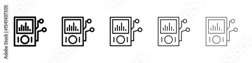 Mp3 Player icon for mobile concept and web design.