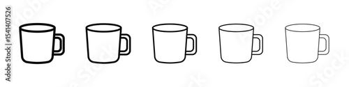 Mug icon for mobile concept and web design.
