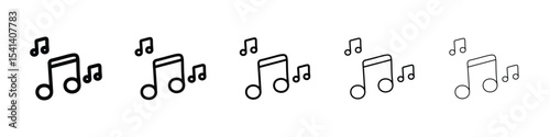 Music icon for mobile concept and web design.