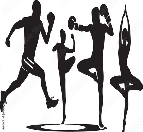  Dynamic Athletes and Performers Silhouettes


