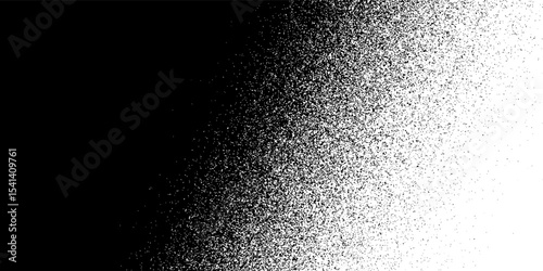 Noise grain background, pointillism dots gradient or dotwork pattern, vector stipple effect. Grain noise halftone or grainy texture or dotwork grain noise