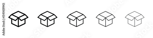 Open box icon for mobile concept and web design.