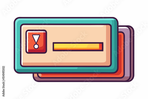 retro notification box chrome border