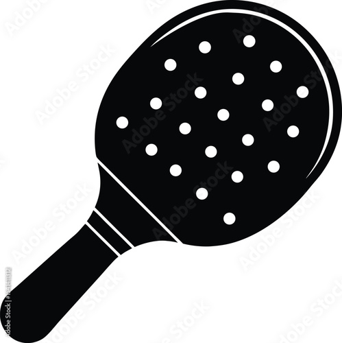  pickleball paddle vector silhouette