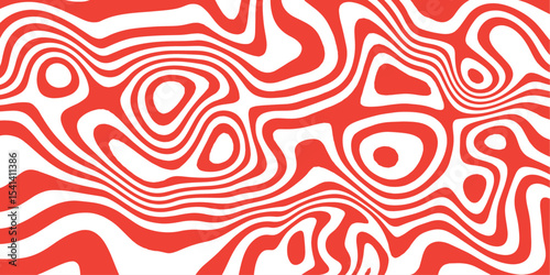 Bright Orange Topo Pattern – Energetic Geometric Mapping Design.