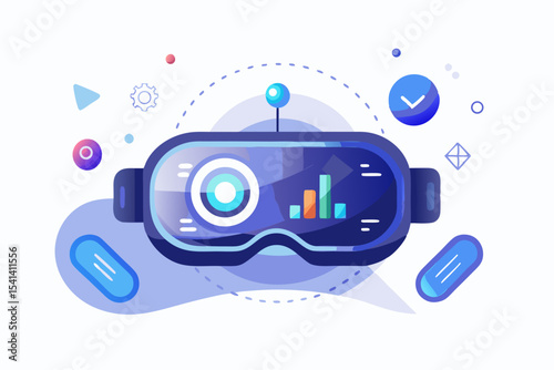 virtual reality headset curved ui