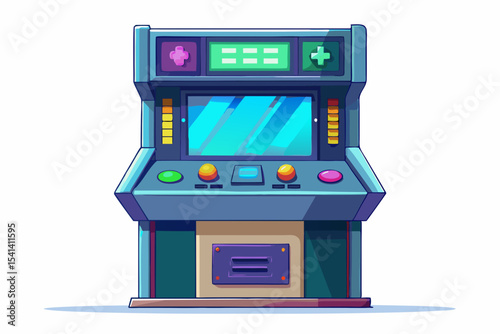 digital arcade machine futuristic touch panel