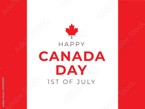 Canada Day Vector Illustration. Canada Independence Day Vector Background.