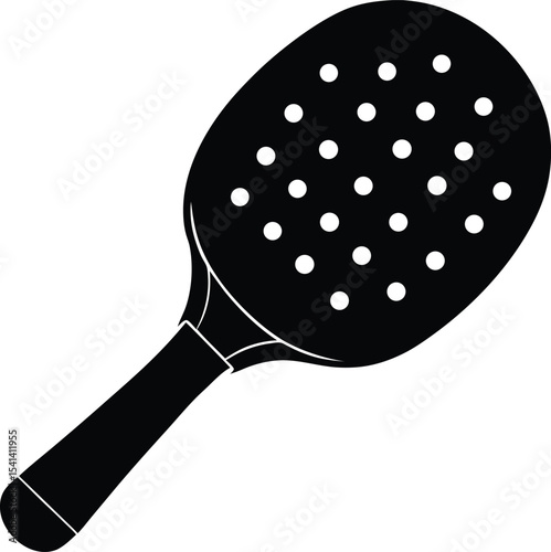  pickleball paddle design vector silhouette