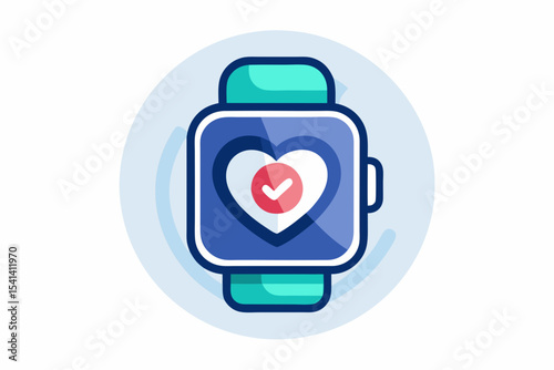 heart smartwatch waves health fitness tracking