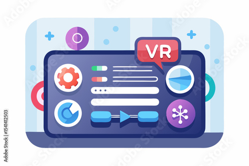 vr settings panel icon sliders toggles
