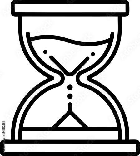 vector illustration of hourglass