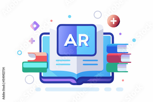 ar learning panel floating text