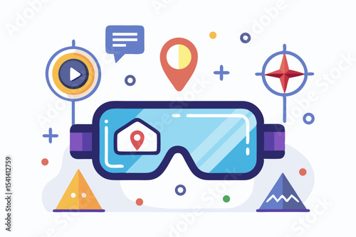 ar smart glasses navigation icon
