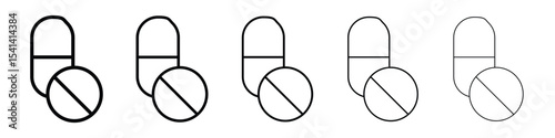 Pills icon for mobile concept and web design.